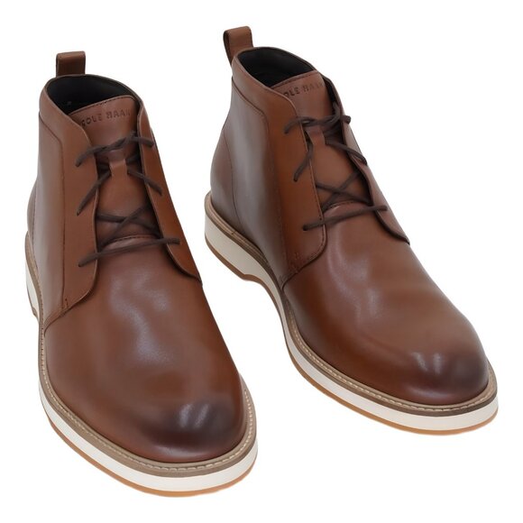 Cole Haan Morse Grand Chukka Boots British Tan Ivory - 12 M